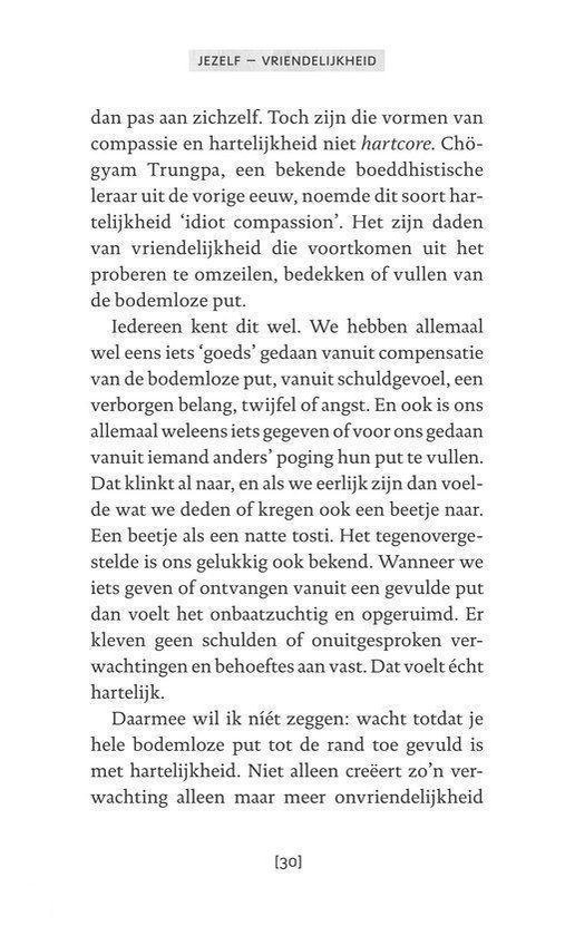Tekstpagina met kop 'JEZELF - VRIENDELIJKHEID'.