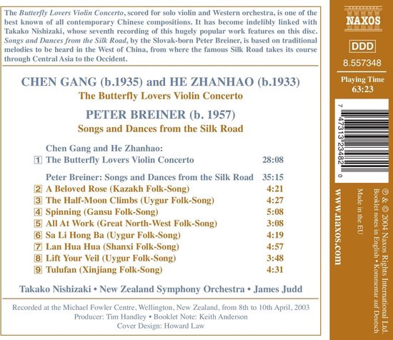 Takako Nishizaki, New Zealand Symphony Orchestra, James Judd - Butterfly Lovers/Songs And Dances From The Silk Road (CD)