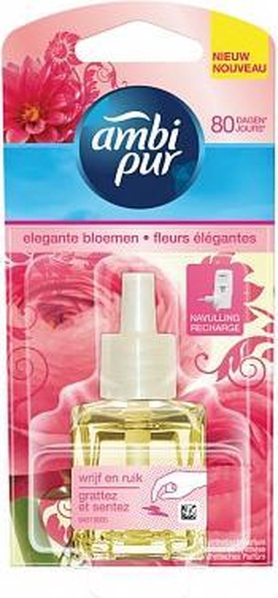 Ambi Pur Electric elegante bloemen refil 20ml (4015600437251)