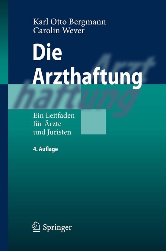 Die Arzthaftung - cover