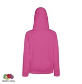 Fruit of the Loom Lady-Fit hoodie - Lightweight - Maat XS - Kleur Fuchsia