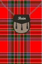 Bain Clan Tartan Journal/Notebook