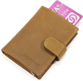 Figuretta RFID Card Protector Creditcardhouder - Leer - Zand