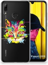 Huawei P Smart 2019 Uniek TPU Hoesje Cat Color