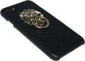 Leeuwenkop hoesje goud Geschikt voor iPhone SE (2022/ 2020)/ 8/ 7