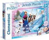 Clementoni - Jewels Puzzel Collectie - Disney Frozen - 104 stukjes