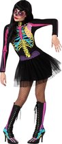 "Halloween outfit van kleurrijke skelet voor dames - Verkleedkleding - M/L"