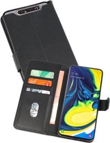 Samsung Galaxy A80 & Galaxy A90 Hoesje Kaarthouder Book Case Telefoonhoesje Zwart