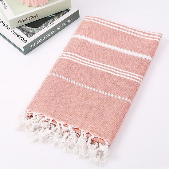hamamdoek XL parlementblauw/poederroze 220x160cm - tweekleurige hamamdoek Ege - diverse maten - hamamdoeken | | de officiële website