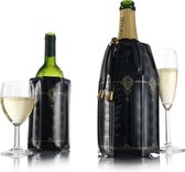 Vacu Vin Classic Actieve Cooler Wijn & Champagne - Zwart - Kunststof