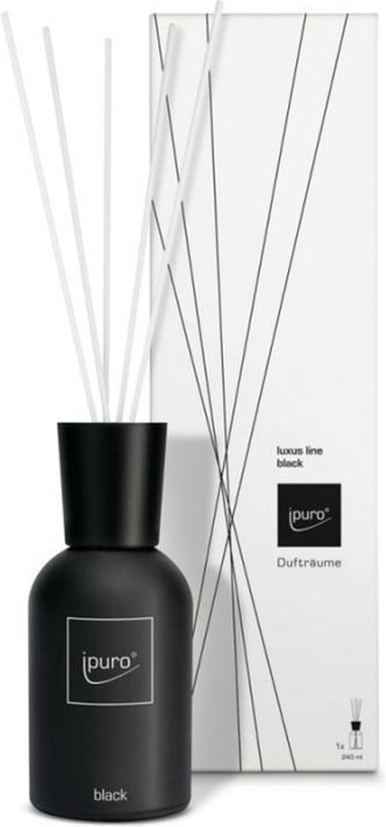 ipuro luxus line black Geurfles Zwart geurverspreider | bol.com