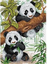 Borduurpakket Panda's - Mp Studia