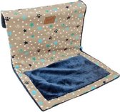 Lief! Kattenhangmat - Beige/Blauw - 45 x 34 x34 cm voor katten