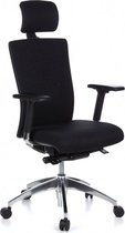 hjh office Astra Lux - Chaise de bureau - Noir