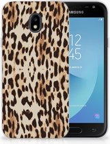 Geschikt voor Samsung Galaxy J3 2017 TPU Siliconen Hoesje Leopard