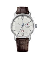 Tommy Hilfiger TH1791217 Horloge - Leer - Bruin - 44 mm