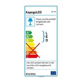 KapegoLED Surface mounted wall lamp, Lupe II, bulb(s) included, warmwhite, constant voltage, 220-240V AC/50-60Hz, power / power consumption: 6,00 W / 6,20 W, concrete, gray, paintable, EEC: A