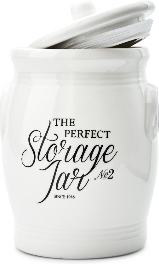 straal Te voet Ook Rivièra Maison - The Perfect Storage Jar - Voorraadpot - Wit - M -  Porselein | bol.com