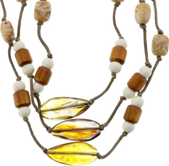 Indiaan ketting decoratie met veer