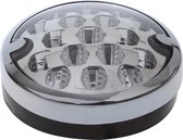 Pro Plus Achterlicht Aanhangwagen / Caravan - 3 Functies - 95 mm. - 17-Led - Chroom