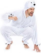 Onesie Volwassenenkostuum Pluche IJsbeer Kostuum Maat XL