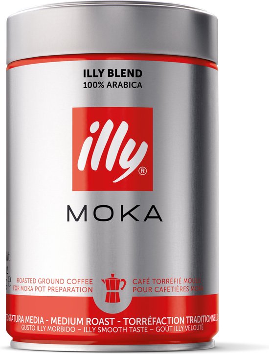 Illy Koffie Moka maling normaal - 12 x 250 gram | bol.com