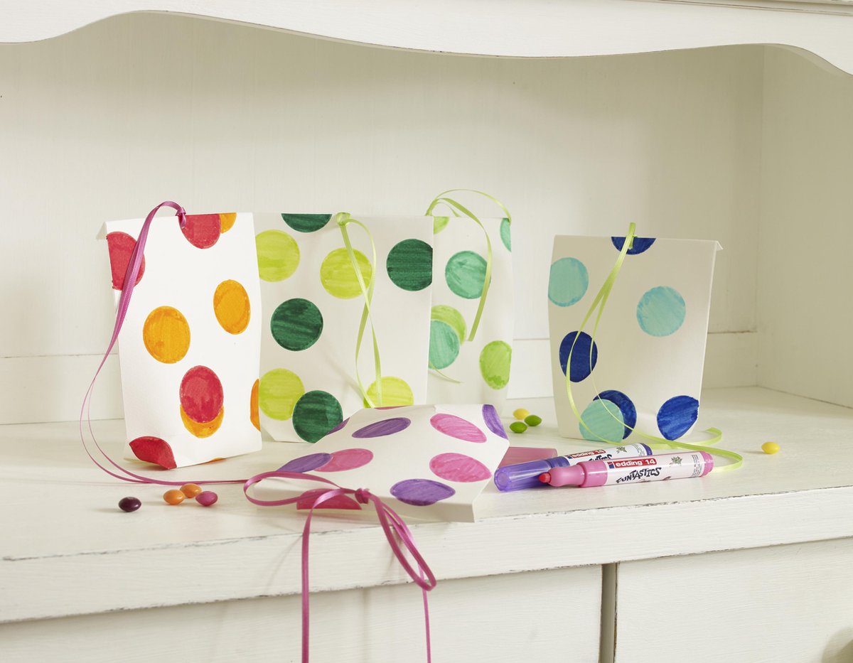 edding 14 FUNTASTICS - kleurstiften voor kinderen - set van 10 - ronde punt 3 mm - voor kleurplezier op lichtgekleurd papier en karton - uitwasbaar van huid en textiel - zomervakantie - kindercadeau — afbeelding 8