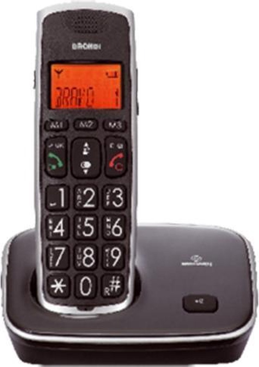 Brondi Bravo Gold DECT Nummerherkenning Zwart