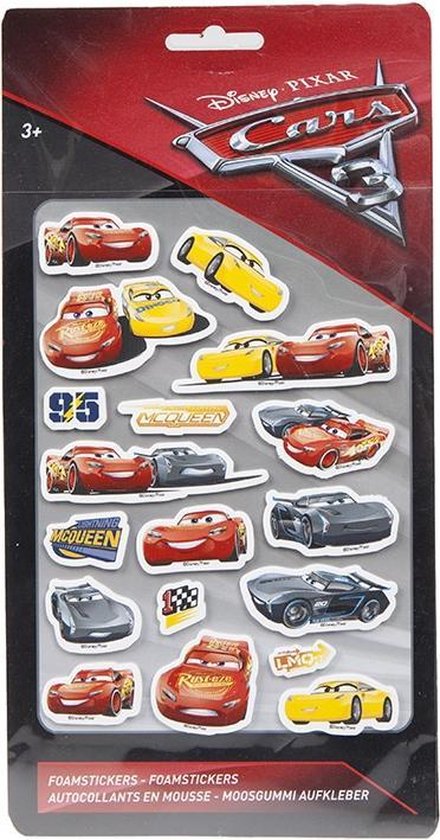 Disney Cars 3 Foamstickers Large | bol.com