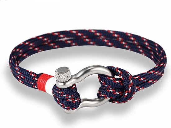 LGT Jewels Marine armband Navy Blue Red