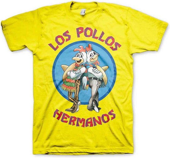 Breaking Bad Heren Tshirt -L- Los Pollos Hermanos Geel