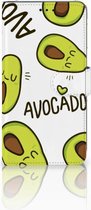 Geschikt voor Samsung Galaxy A7 (2018) Bookcase Hoesje Avocado Singing