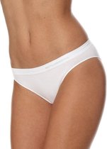 Brubeck Dames Ondergoed Slip model Bikini - Naadloos Elastisch Katoen - 2 Pack - Wit - M