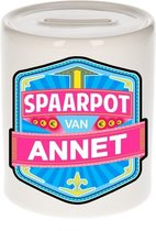 Kinder spaarpot voor Annet - keramiek - naam spaarpotten