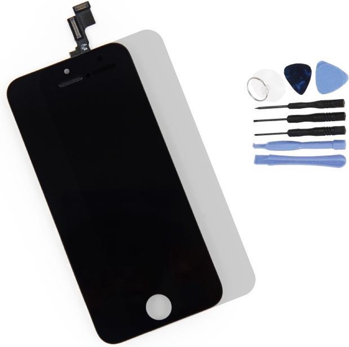 Voor Apple iPhone SE - A+ LCD scherm Zwart & Tools + Screen Guard