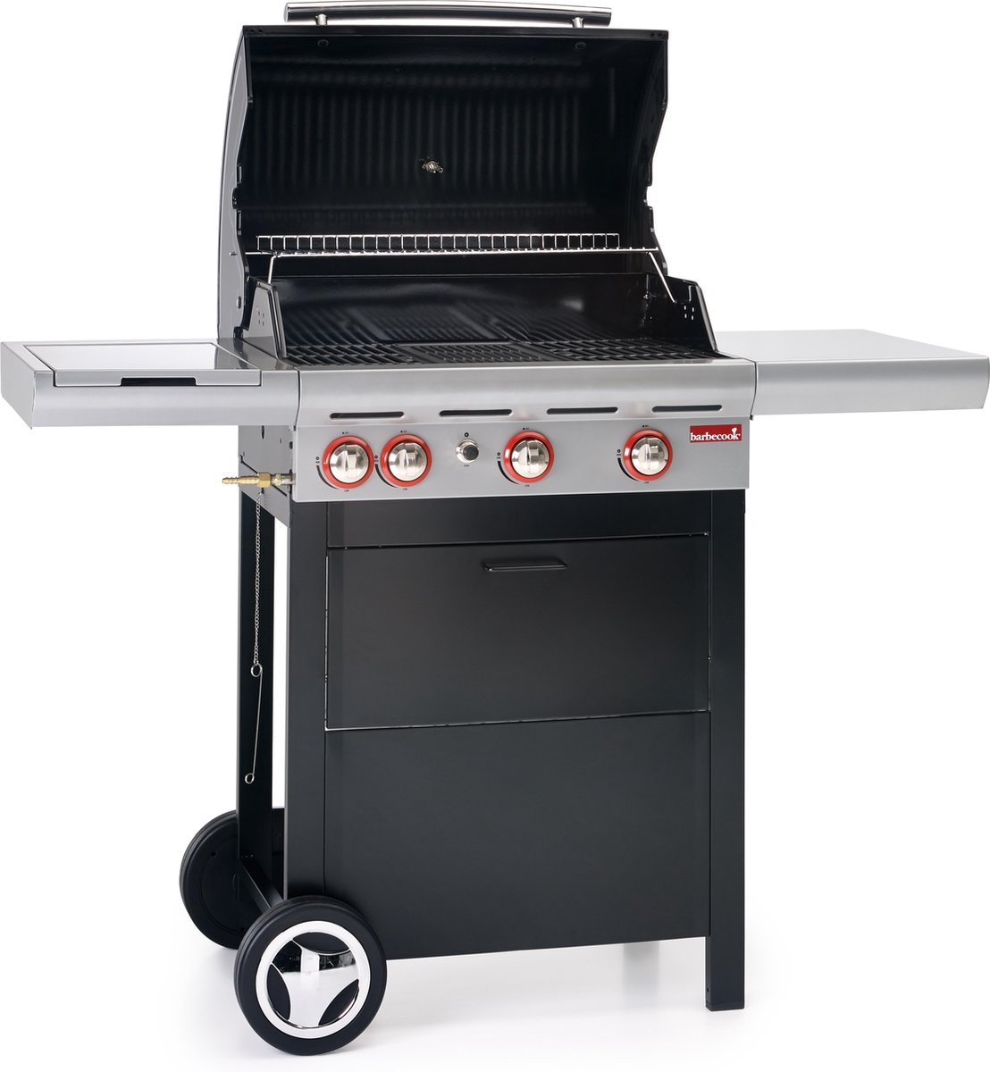Barbecook Spring Gasbarbecue - Zwart - 4-brander | bol.com