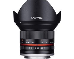 Samyang 12mm - F2.0 Ncs Cs - Prime lens - Geschikt voor Micro 4/3 - Zwart