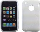 Apple iPhone 3G / 3GS Silicone Case s-style hoesje Wit