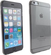 SMH Royal - Siliconen Ultra Dun Gel TPU iPhone 6 Hoesje Transparant - Zwart