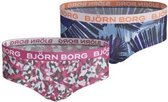 Bjorn Borg Sportonderbroek casual - 2p HIPSTER BB ARROWS & BB SUMMER PALM - roze - vrouwen - 110