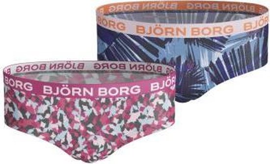 Bjorn Borg Sportonderbroek casual - 2p HIPSTER BB ARROWS & BB SUMMER PALM - roze - vrouwen - 110