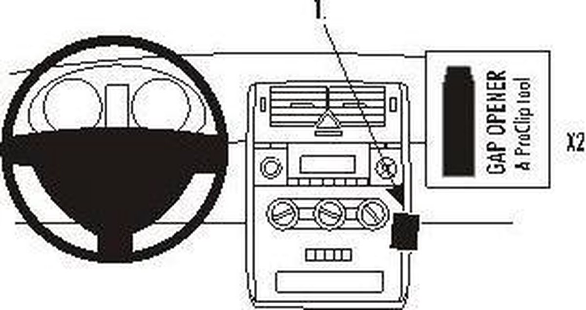 Brodit angled mount v. MB A-klasse 05-