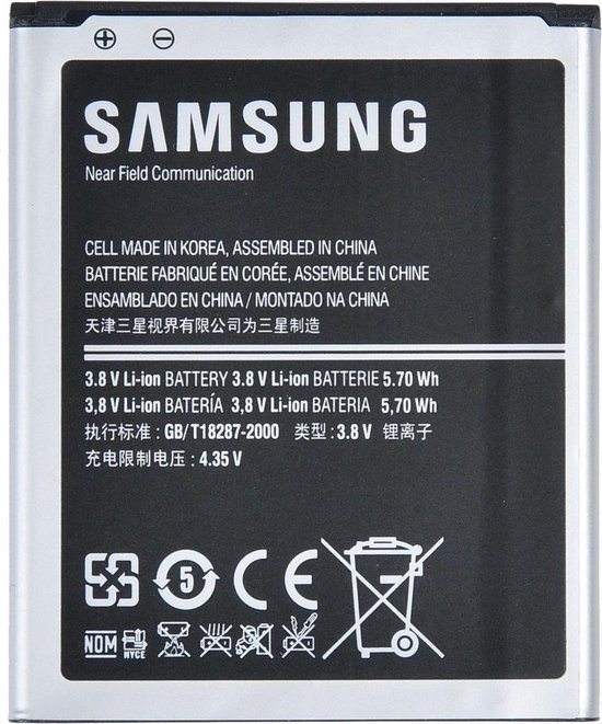 Samsung Batterij Galaxy S3 mini batterij - vervangt originele batterij -  1500mAh | bol.com
