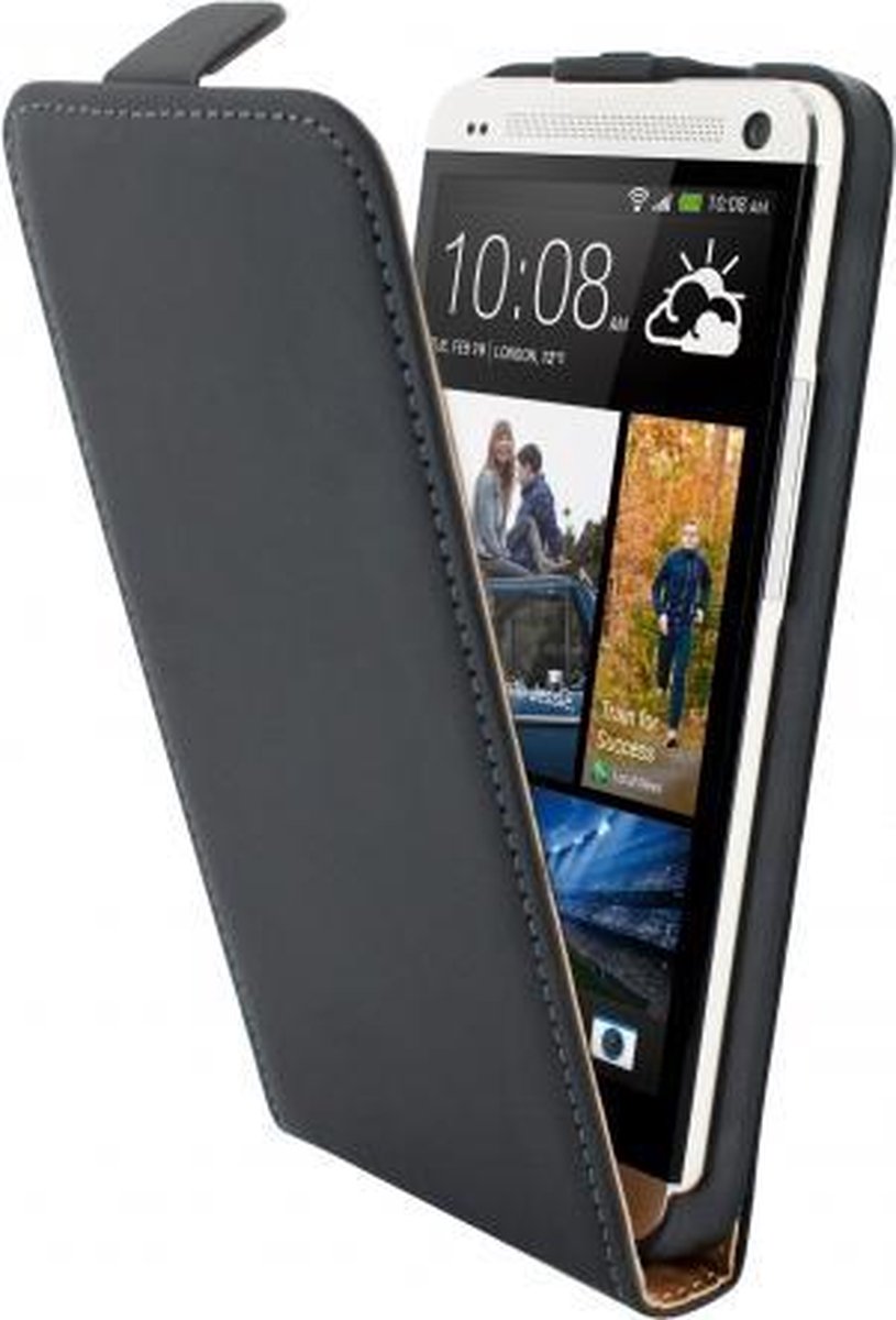 Mobiparts Premium Flip Case HTC One Black