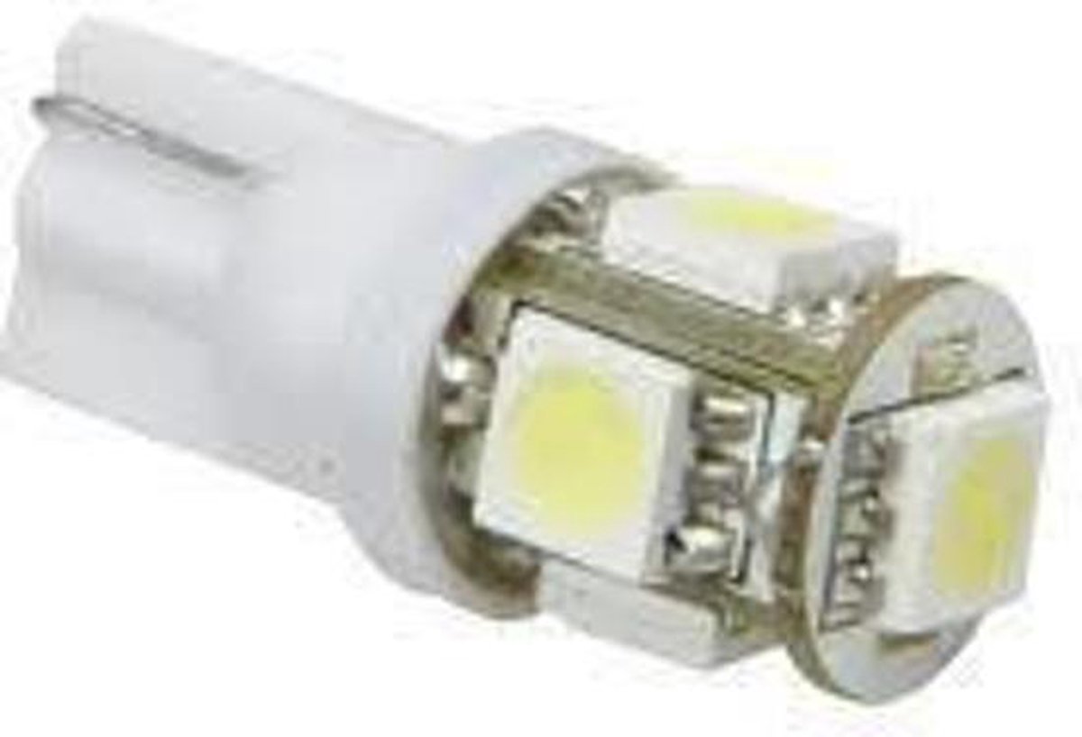 T10 Witte 5SMD LED lamp 5050