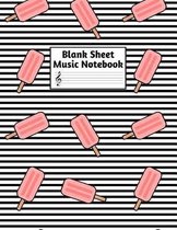 Blank Sheet Music Notebook