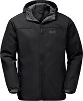 Jack Wolfskin Active Outdoor Outdoorjas Heren - Black - Maat XXXL