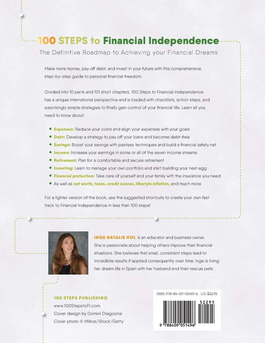 100 Steps to Financial Independence - back cover