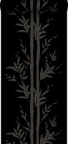 Papier peint Origin Bamboo mat noir et gris - 345748-53 x 1005 cm