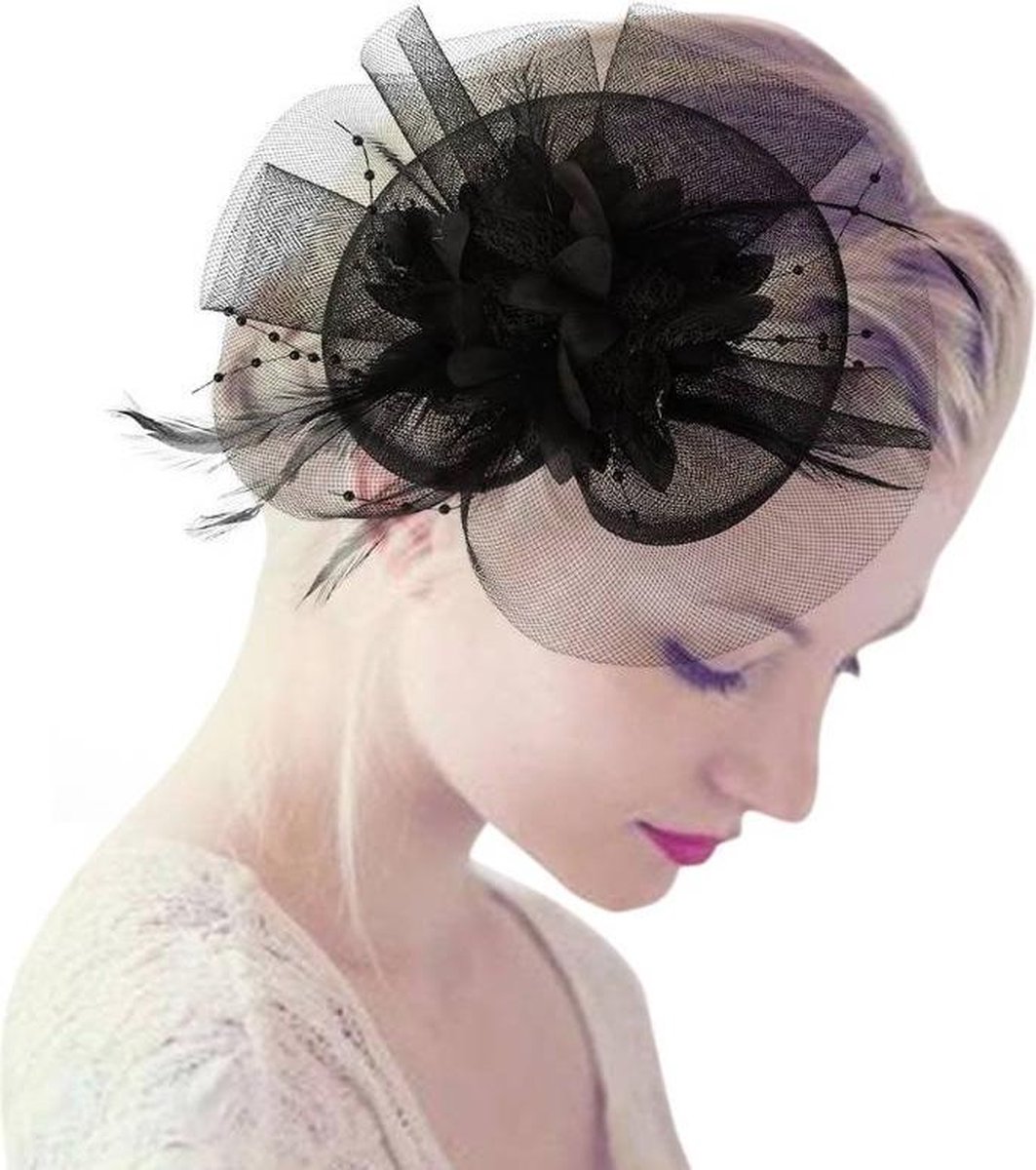 Stijlvolle Fascinator Zwart